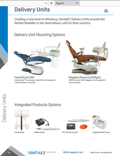 CORE Style Delivery Unit *Call for Pricing* - by DentalEZ