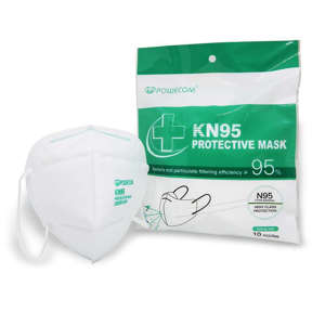 KN95 Protective Mask 95% Filtration 10/bx. - Powecom