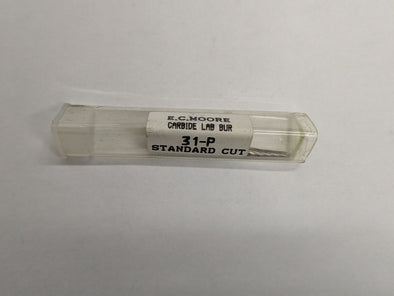 LAB CARBIDE BUR #31-P STD. (1) *CLEARANCE* - by E.C. MOORE