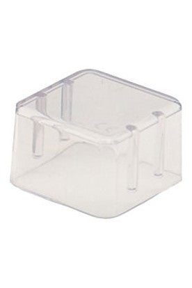 Bur Block Cover - 8 Hole 1" High, Clear Plastic, for Standard Burs *CLEARANCE* - By Zirc