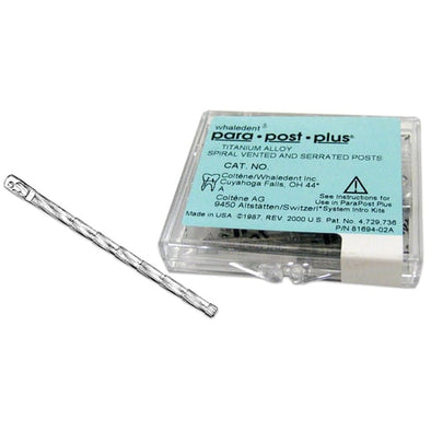 ParaPost Plus P284-4.5 blue .045" (1.14mm) *CLEARANCE* titanium post, 10 post refill - By Coltene/Whaledent
