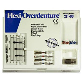 Flexi-Overdenture 4 Posts Stainless Steel Introductory Kit: 4 Overdenture Posts *clearance* - by EDS