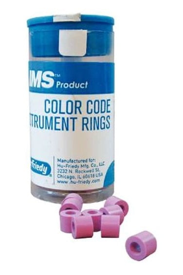 Color Code Instrument Rings,WHITE, 50/Pk. *CLEARANCE* - by HU-FRIEDY