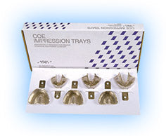 COE #22 Small Lower Full-Arch (1) Nickel-Plated Perforated Impression Tray *CLEARANCE* - by GC AMERICA