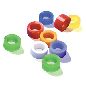 Red Silicone Color Code Instrument Rings 100/Bx. *CLEARANCE* - by PALMERO
