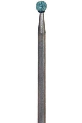 Dura-Green RD1 round FG (friction grip), 12/pk, silicon carbide finishing stones *CLEARANCE* - by SHOFU