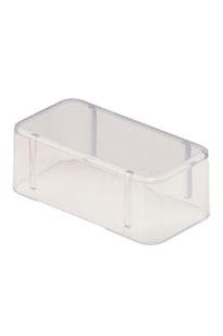 Bur Block Cover - 14 Hole 1" High, Clear Plastic, for Standard Burs *CLEARANCE* -  By Zirc