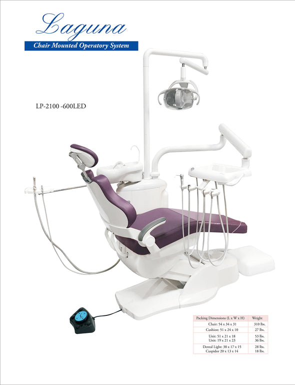 Laguna Chair Mounted Operatory Package With Assistant's Instruments *Call for Current Pricing*  - by TPC