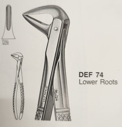 FORCEPS #74 ENGLISH PATTERN *CLEARANCE* - by Miltex