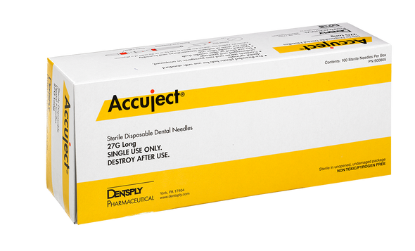 DPH Accuject Needles (#900805) 27Ga Long **CLEARANCE** Plastic Hub 100/Bx