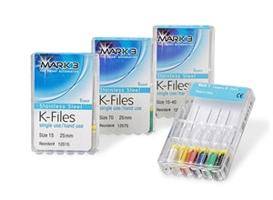 K-Files Stainless Steel (6pk) Assorted Sizes Available