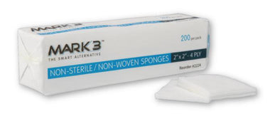 Sponges Non-Woven/Non-Sterile 4 Ply - 2x2 or 4x4 (5000) - Mark3